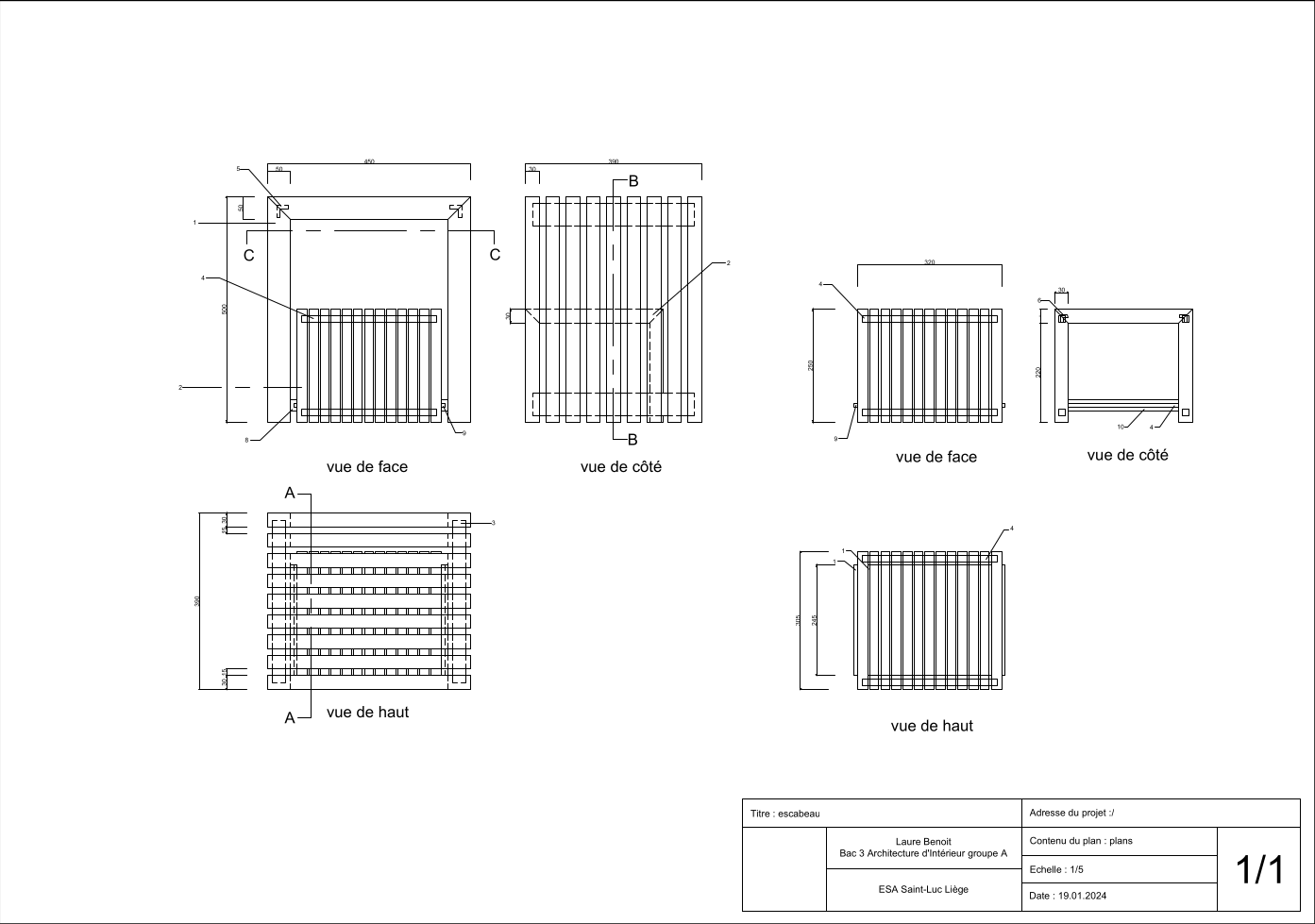 Plan Meuble - Croquis