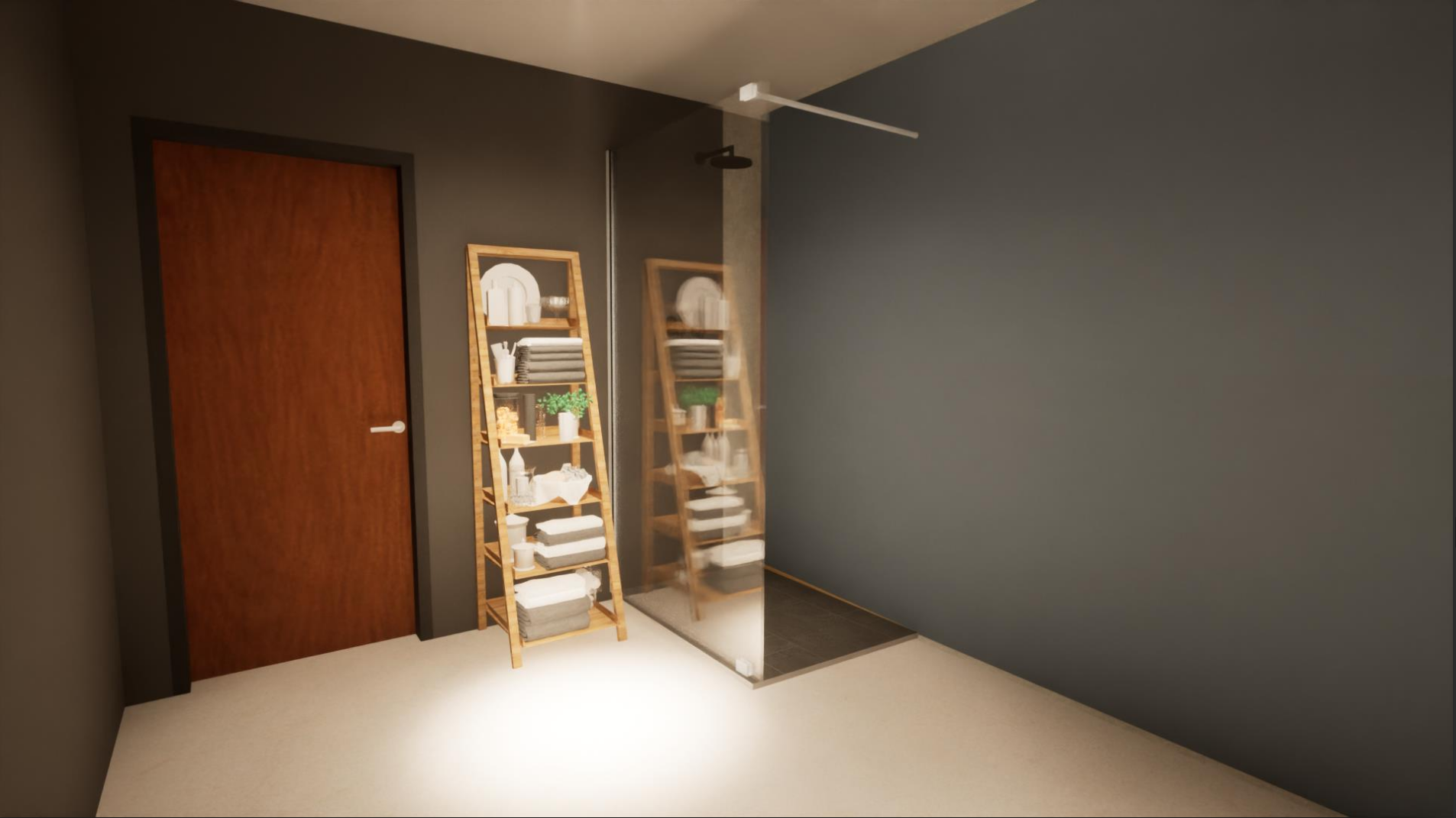 Rendu 3d - Douche italienne