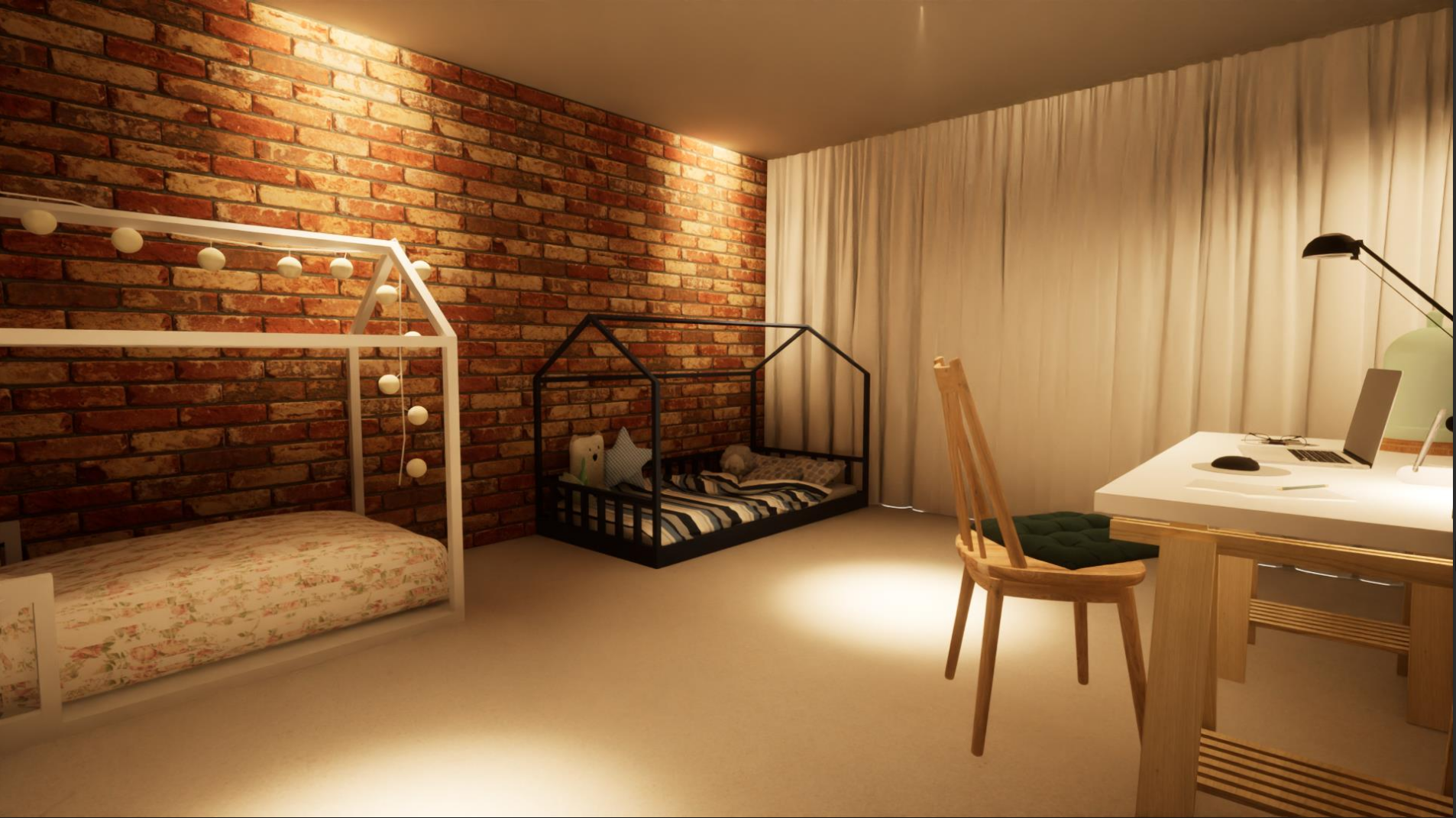 Rendu 3d - Chambre d'enfant