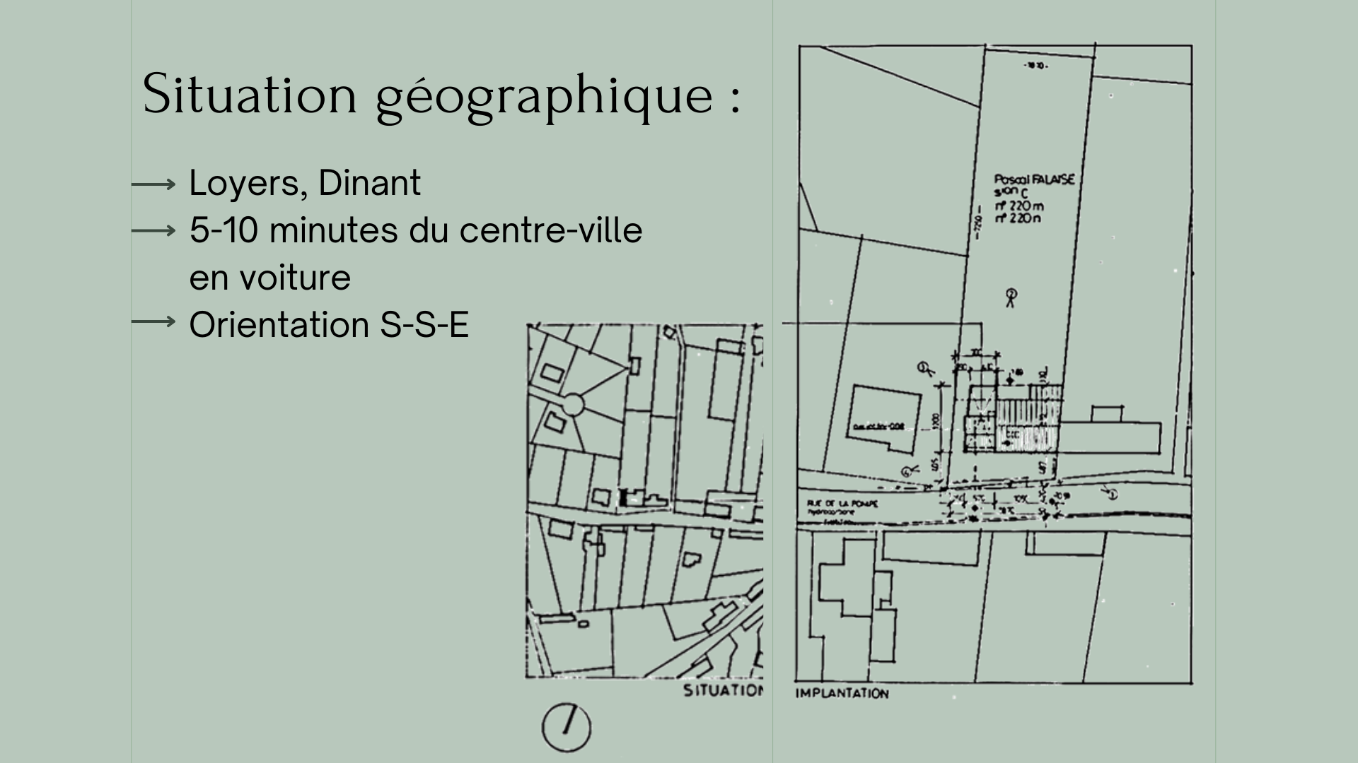 Plan d'aménagement - Situation géographique