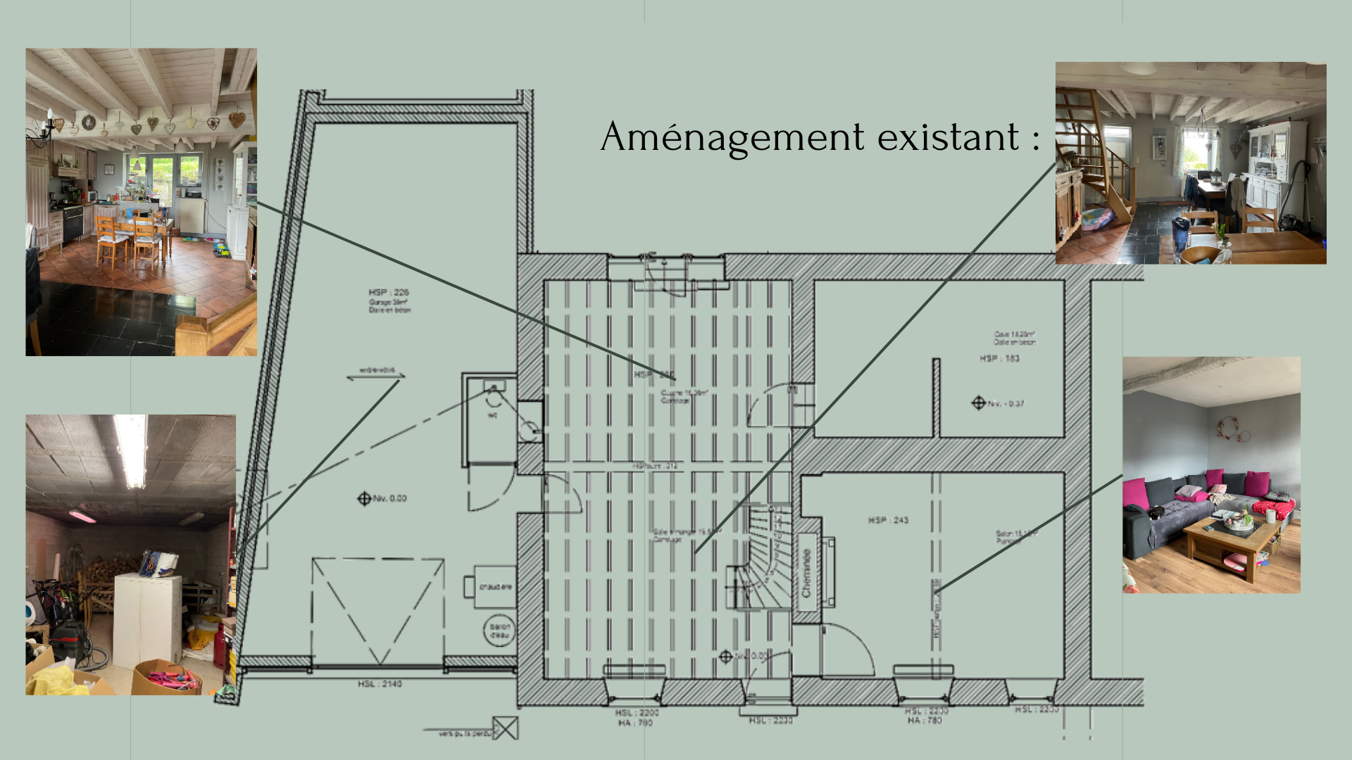 Plan d'aménagement - Aménagement existant