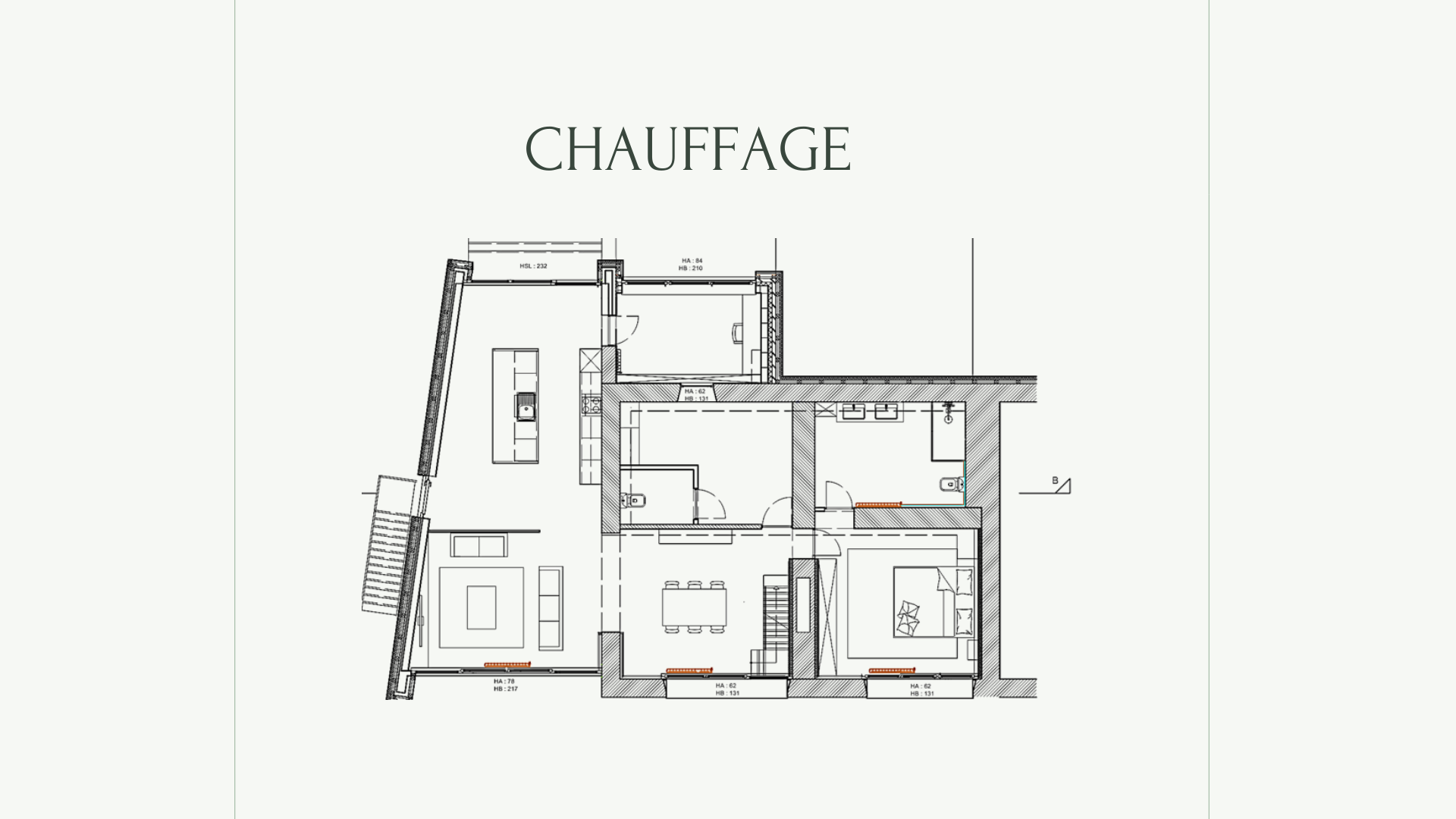 Plan d'aménagement - Chauffage