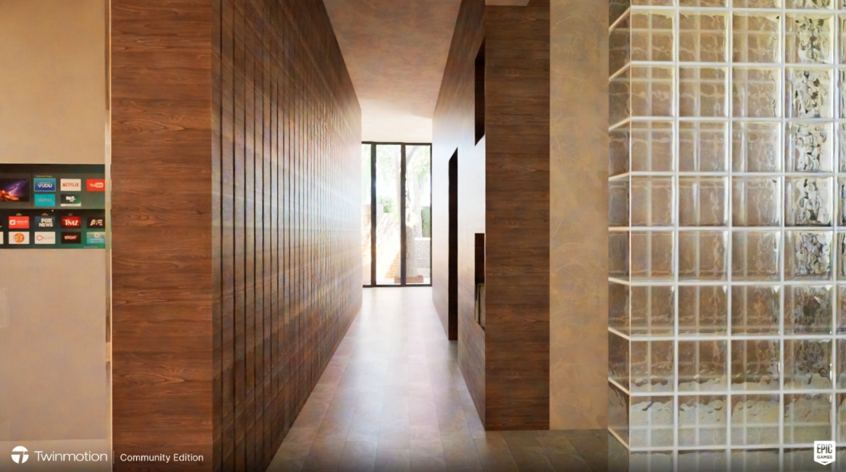 Vue 3D - Couloir