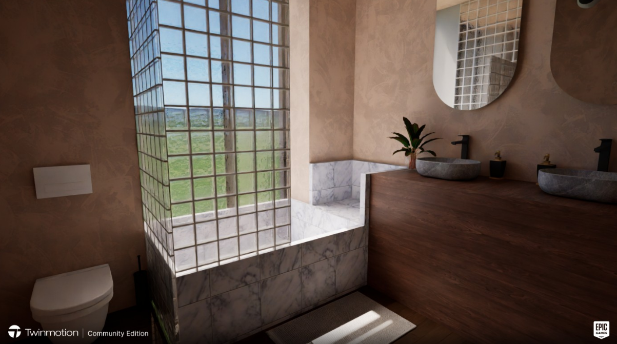 Vue 3D - Salle de bain